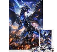 Puzzle de 1000 pièces pour Adolescents Destruction de Dragon Jeu Relaxant pour Toute la Famille Décoration intérieure Jouet pour renforcer Les Liens Amoureux (50x75cm)