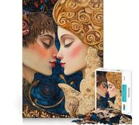 Puzzle de 1000 pièces pour Adolescents Deux Amoureux, Amour éternel, Jeu de Concentration, Divertissement, Loisirs, décoration Murale de Noël (50x75cm)