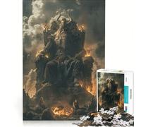 Puzzle de 1000 pièces pour Adolescents Dieu de l'Apocalypse, Jeu de réflexion Difficile et Stimulant, idéal en Cadeau pour Toute la Famille 38x26cm