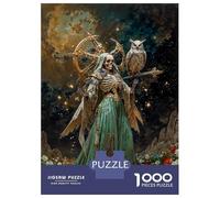Puzzle De 1000 Pièces pour Adolescents Diosa De Lo Inevitable Santisima Muerte Puzzles pour Adultes Jeux Relaxants Découpe De Précision Cadeaux De Noël Et d'anniversaire 52x38cm/1000pcs