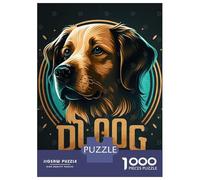 Puzzle De 1000 Pièces pour Adolescents Dog Logo Casse-tête pour Adultes - Jeu De Réflexion - Décoration Parfaite - Difficile Et Stimulant 52x38cm/1000pcs