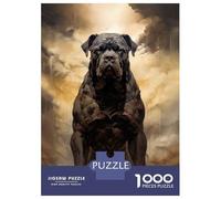Puzzle de 1000 pièces pour adolescents Dog of War Puzzle Jouets Décoration murale Décoration parfaite Cadeaux uniques pour anniversaire et Noël 38 x 26 cm/1000 pièces