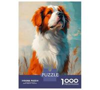 Puzzle De 1000 Pièces pour Adolescents Dog Portrait Painting Puzzle Anti-Stress, Amusant Et Original, Cadeau Unique pour Un Anniversaire Ou Noël 70x50cm/1000pcs