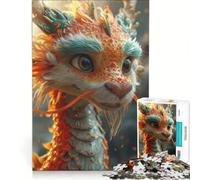 Puzzle de 1000 pièces pour Adolescents Dragon Bonne Année, Jeu de réflexion, activités Amusantes à la Maison, Cadeau pour Femmes 38x26cm