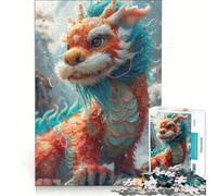 Puzzle de 1000 pièces pour Adolescents Dragon Bonne Année, Jeux relaxants, Décompression intellectuelle, Cadeau d'anniversaire Unique 38x26cm