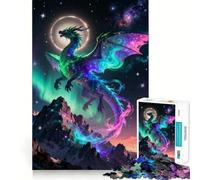 Puzzle de 1000 pièces pour Adolescents Dragon céleste au-Dessus des Montagnes,Jeu d'assemblage précis,activité cérébrale Intelligente,Moment de détente,activité d'anniversaire (50x75cm)