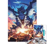 Puzzle de 1000 pièces pour Adolescents Dragon créature légendaire Défi éducatif Décoration Murale Jeu éducatif à partir de 14 Ans (50x75cm)