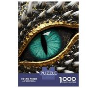 Puzzle De 1000 Pièces pour Adolescents Dragon Eye Close-Up Puzzles pour Adultes Jeux Relaxants Découpe De Précision Cadeaux De Noël Et d'anniversaire 52x38cm/1000pcs