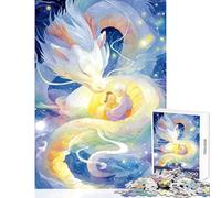 Puzzle de 1000 pièces pour Adolescents Dragon garçon et Fille dans l'espace Jeu à Monter soi-même idéal pour Les Femmes et Les Hommes Un Cadeau Pratique pour renforcer Les Liens d'amour Entre Couples