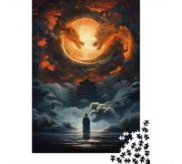 Puzzle De 1000 Pièces pour Adolescents Dragon's Light Ancient Wisdom Unveiled Puzzles pour Adultes : Jeux Amusants Et Originaux, Cadeaux d'anniversaire Et De Noël Uniques Et Humoristiques 52x38cm/100
