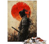Puzzle de 1000 pièces pour Adolescents Duel de samouraïs au Coucher du Soleil Puzzle éducatif de 1000 pièces découpe de précision Cadeau d'anniversaire (75x50cm/1000 pièces)