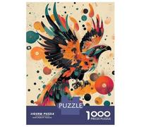 Puzzle De 1000 Pièces pour Adolescents Dynamic Eagle in Flight A Bold Pop Art Display Abstract Eagle Artwork Casse-tête pour Adultes, Jeu De Réflexion, Une Œuvre d'art, Cadeau pour Les Amis Et La Fam