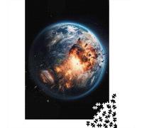 Puzzle De 1000 Pièces pour Adolescents Earth Explosion Wallpaper Puzzles pour Adultes Jeu Familial Amusant Et Humoristique, Idéal comme Cadeau 52x38cm/1000pcs