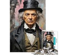 Puzzle de 1000 pièces pour Adolescents Ebenezer Scrooge Stimule Le Cerveau Jeu Familial Difficile Convient aux Personnes de 14 Ans et Plus (38x52cm)