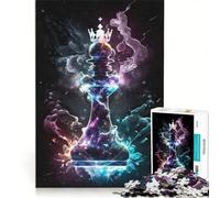 Puzzle de 1000 pièces pour Adolescents Échecs, Fou Mystique, Jeu Impossible, Interaction Parent-Enfant, Cadeau Stimulant 50x75cm