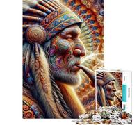 Puzzle de 1000 pièces pour Adolescents Échos de la Sagesse des Chefs Puzzle de précision pour Adolescents défi éducatif Cadeau d'anniversaire (Dimensions 38x52cm)
