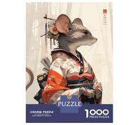 Puzzle De 1000 Pièces pour Adolescents Edo Geisha Mouse Jeu De Réflexion Amusant Et Humoristique, Cadeau Unique pour Un Anniversaire Ou Noël 52x38cm/1000pcs