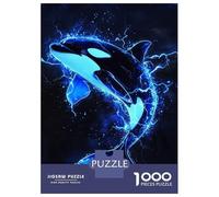 Puzzle De 1000 Pièces pour Adolescents Electric Orca Majesty Puzzle pour Adultes Jeux Relaxants Assemblage De Motifs Cadeaux d'anniversaire Et Cadeaux Uniques 52x38cm/1000pcs
