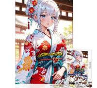 Puzzle de 1000 pièces pour Adolescents Élégance en Kimono ; Un Esprit épanoui ; Puzzle de 1000 pièces ; Jeu Pratique ; Cadeaux pour Femmes et Hommes ; Découpe de précision (38x52cm)