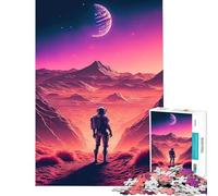 Puzzle de 1000 pièces pour Adolescents en quête de Vie dans l'espace Stimule Le Cerveau Une œuvre d'art Jeu Amusant Convient aux 14 Ans et Plus (38x26cm)
