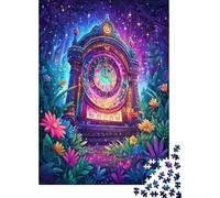 Puzzle De 1000 Pièces pour Adolescents Enchanted Forest Clock Puzzles pour Adolescents, Jeu De Réflexion, Améliore La Mémoire, Activités Amusantes À La Maison, 38x26cm/1000pcs