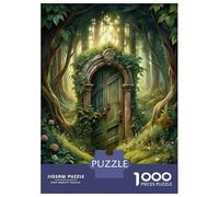 Puzzle De 1000 Pièces pour Adolescents Enchanted Forest Doorway Casse-tête pour Adultes, Jeu De Réflexion, Une Œuvre d'art, Cadeau pour Les Amis Et La Famille 70x50cm/1000pcs
