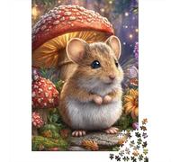 Puzzle De 1000 Pièces pour Adolescents Enchanted Forest Mouse Puzzle Casse-tête Jeu De Réflexion Décoration Intérieure Offre comme Cadeau pour Toute La Famille 38x26cm/1000pcs