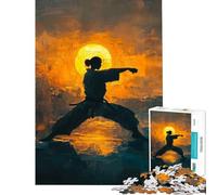 Puzzle de 1000 pièces pour Adolescents Entraînement de karatéka Jeu éducatif et intellectuel Une œuvre d'art (Dimensions 38x26cm)