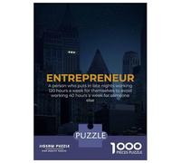 Puzzle De 1000 Pièces pour Adolescents Entrepreneur Definition Puzzle Adulte Jouets Anti-Stress Cadeaux pour Femmes Cadeaux Uniques pour Anniversaire Et Noël 38x26cm/1000pcs