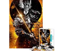 Puzzle de 1000 pièces pour Adolescents Épée du Guerrier doré Jeu Amusant d'analyse et de logique Cadeau Unique pour Un Anniversaire ou Noël (Dimensions 38x52cm)