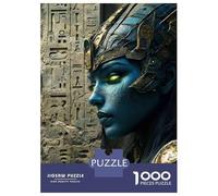 Puzzle De 1000 Pièces pour Adolescents Epic Egyptian Queen Art Print Puzzles pour Adultes Jeux Familiaux Améliorent La Mémoire Jeu Stimulant Cadeaux 38x26cm/1000pcs
