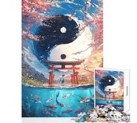 Puzzle de 1000 pièces pour Adolescents Équilibre des éléments Jeu Manuel Stimulant Jouet éducatif Renforce l'amour au Sein du Couple (50x75cm)