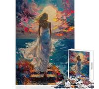 Puzzle de 1000 pièces pour Adolescents Escalier vers Le Paradis Jeu Impossible pour améliorer la mémoire décoration intérieure Jouet Cadeau d'anniversaire ou de Voyage (38x26cm)