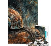 Puzzle de 1000 pièces pour Adolescents Escargot Cosmique activités Amusantes à la Maison Jeu d'assemblage de Motifs impossibles pour Les 14 Ans et Plus (50x75cm)