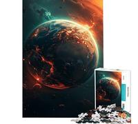 Puzzle de 1000 pièces pour Adolescents Espace planètes et vestiges Activités Amusantes à la Maison Cadeaux pour Femmes Jeux en Famille à partir de 14 Ans (50x75cm)