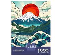 Puzzle de 1000 pièces pour adolescents Esprit du Japon Mt Fuji Puzzle pour adultes Jeux de relaxation Paramètre de motif Cadeaux pour amis et famille 38 x 26 cm/1000 pièces