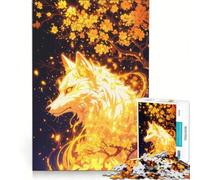 Puzzle de 1000 pièces pour Adolescents Esprit du Loup Blanc Jeu Pratique Assemblage de Motifs Cadeau Unique pour Un Anniversaire ou Noël 38x52cm