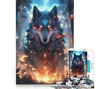 Puzzle de 1000 pièces pour Adolescents Esprit du Loup Gardien Jeu éducatif améliore la mémoire Cadeau Stimulant 38x52cm