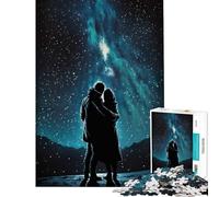 Puzzle de 1000 pièces pour Adolescents « Étreinte étoilée » pour Un Anniversaire ou Noël Jeu Familial Difficile à Jouer pour Les 14 Ans et Plus (38x26cm)