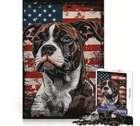 Puzzle de 1000 pièces pour Adolescents fabriqué aux États-Unis par American Staffordshire pour Le développement cérébral Facile à Assembler et à Nettoyer Idéal comme Cadeau de Noël Chaleureux 38x26cm