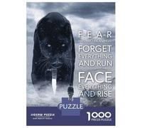Puzzle De 1000 Pièces pour Adolescents Fear Has Two Meanings Puzzle pour Adultes Jeu Familial Décoration Intérieure Cadeaux Uniques d'anniversaire Et De Noël 70x50cm/1000pcs