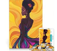 Puzzle de 1000 pièces pour Adolescents, Femme Africaine, Jeu éducatif, Difficile, Cadeau d'anniversaire, Cadeau de Voyage, 38x52cm
