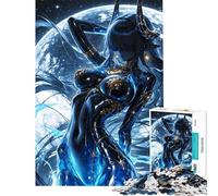 Puzzle de 1000 pièces pour Adolescents Femme cornue céleste avec Lune en arrière-Plan Activités Amusantes à la Maison pour Toute la Famille Jeu Impossible à partir de 14 Ans Jeu de Puzzle proposé