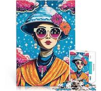 Puzzle de 1000 pièces pour Adolescents Femme élégante Fait de Papier,pour Les 14 Ans et Plus Jouets éducatifs pour l'apprentissage Bon Cadeau。Taille:38x52cm/14.9x20.4pouce