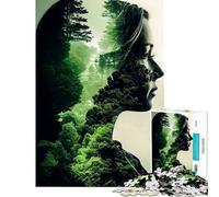 Puzzle de 1000 pièces pour Adolescents Femme gardienne de la Terre Jeu de Construction et d'assemblage pour Les Amis et la Famille (Dimensions 50x75cm)