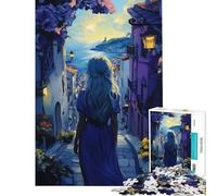Puzzle de 1000 pièces pour Adolescents Femme Marchant vers la mer Jeu éducatif et Relaxant activité familiale Cadeau pour Femmes et Hommes (Taille 50x75cm)