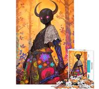 Puzzle de 1000 pièces pour Adolescents Figure démoniaque dans la forêt Activités Amusantes à la Maison Décoration Murale Jeu Pratique pour Les 14 Ans et Plus Jeu de Puzzle proposé (38x52cm)