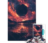 Puzzle de 1000 pièces pour Adolescents Figure Solitaire sous Un Soleil Noir Jeu Manuel éducatif et Stimulant Cadeau pour Femmes et Hommes décoration intérieure (Dimensions 38x52cm)