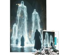 Puzzle de 1000 pièces pour Adolescents Figures spectrales dans Un Coffret Puzzle de 1000 pièces décoration intérieure Jouet d'analyse et de logique Cadeau d'anniversaire Unique (38x52cm)