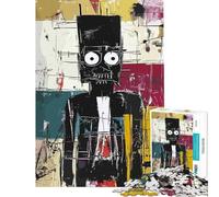 Puzzle de 1000 pièces pour Adolescents Figurine Amish Originale Noire idéal pour Un Anniversaire ou Noël Activités familiales et Jeux Amusants à partir de 14 Ans (50x75cm)